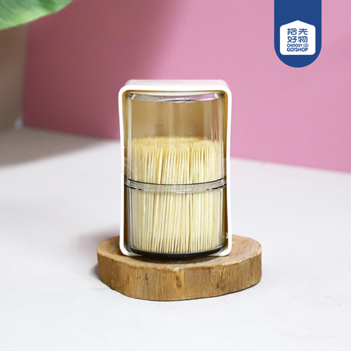 8835-800 Wall-Mounted Rotating Box Bamboo Toothpicks