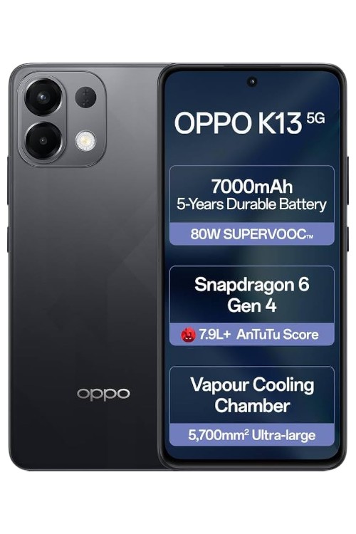 Oppo K13 5G Prism Black Smartphone