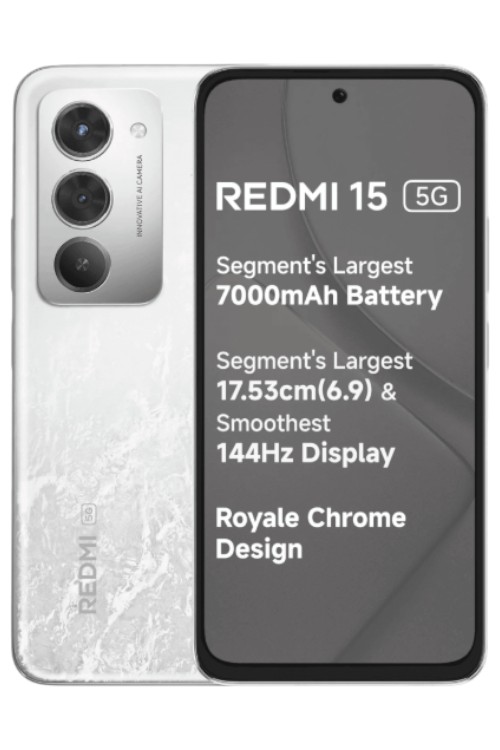 Redmi 15 5G Frosted White Smartphone