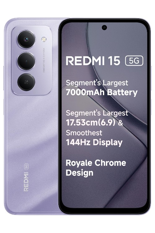 Redmi 15 5G Sandy Purple Smartphone