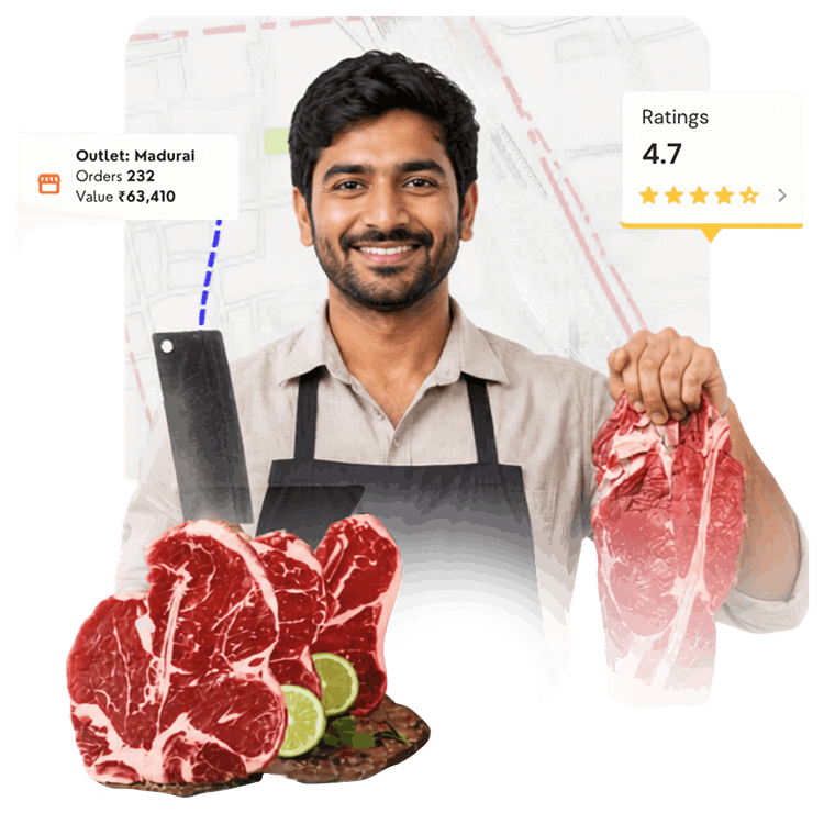 Meat and fresh storefront